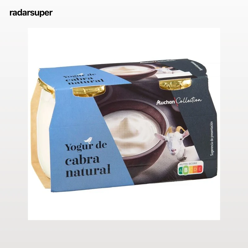 PRODUCTO ALCAMPO Collection Yogur natural de leche de cabra  2 x 115 g.