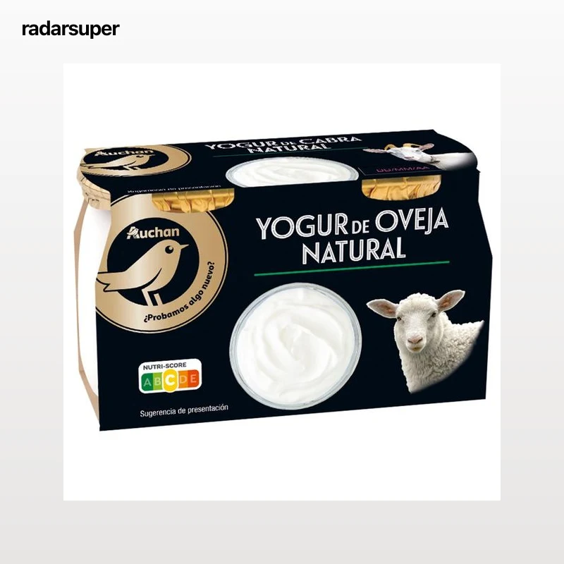 PRODUCTO ALCAMPO Collection Yogur natural de leche de oveja 2 x 115 g.