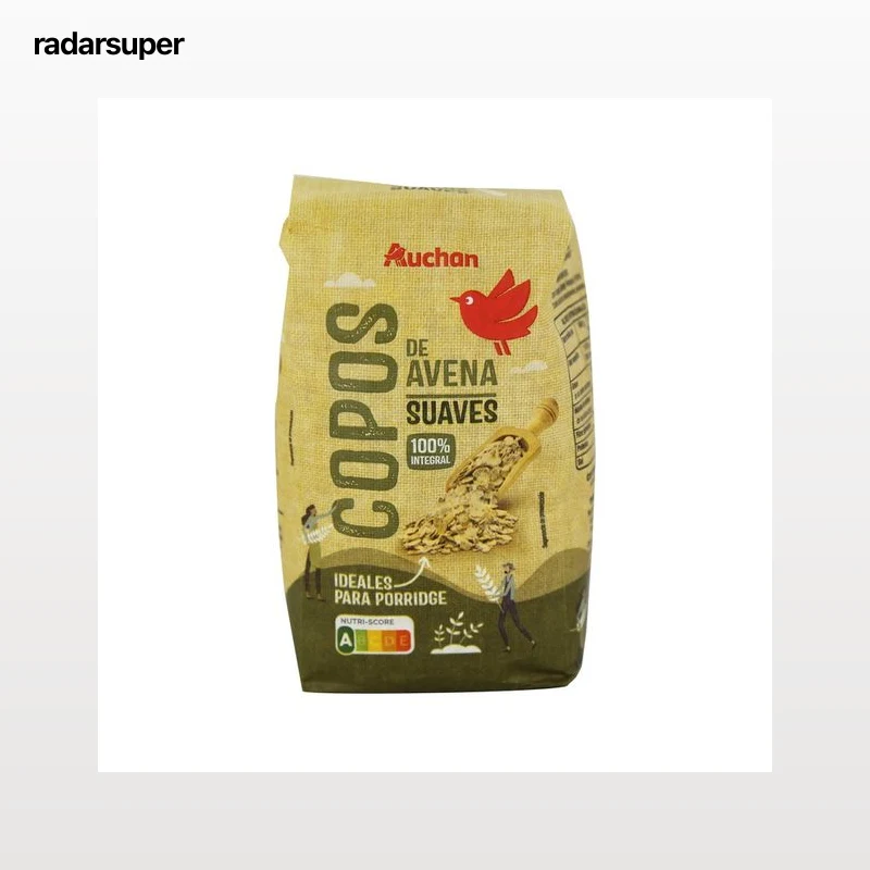 PRODUCTO ALCAMPO Copos de avena integrales 500 g.