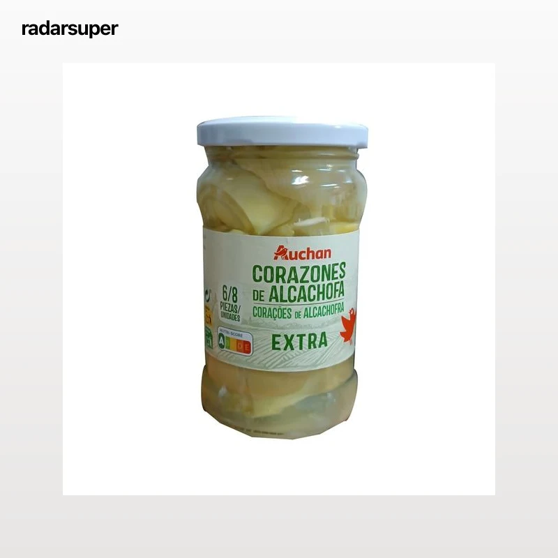 PRODUCTO ALCAMPO Corazones de alcachofa 6/8 piezas 165 g.