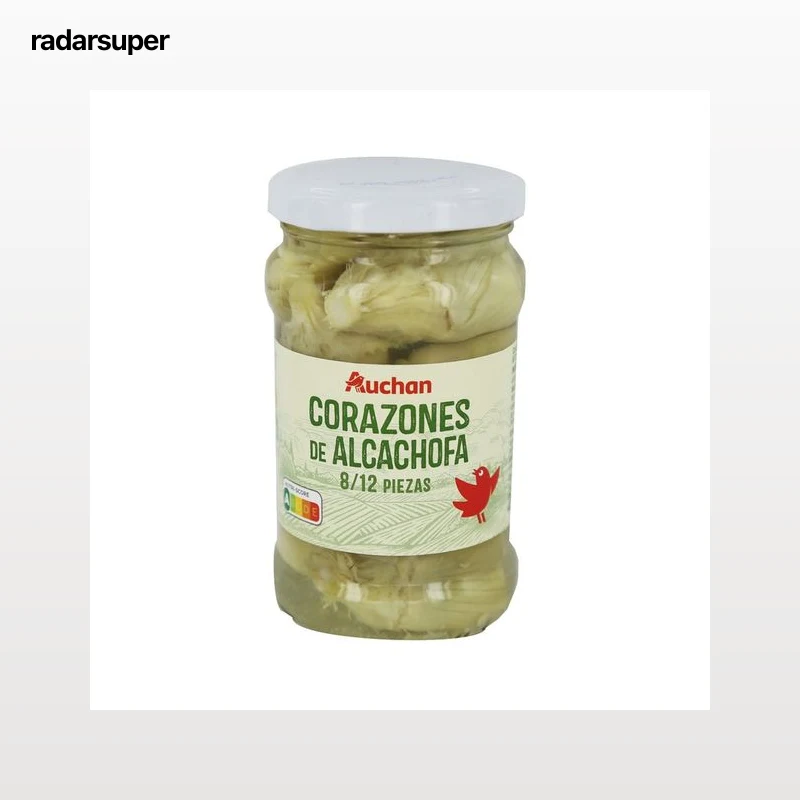 PRODUCTO ALCAMPO Corazones de alcachofas 8/12 piezas frasco de 165 g.