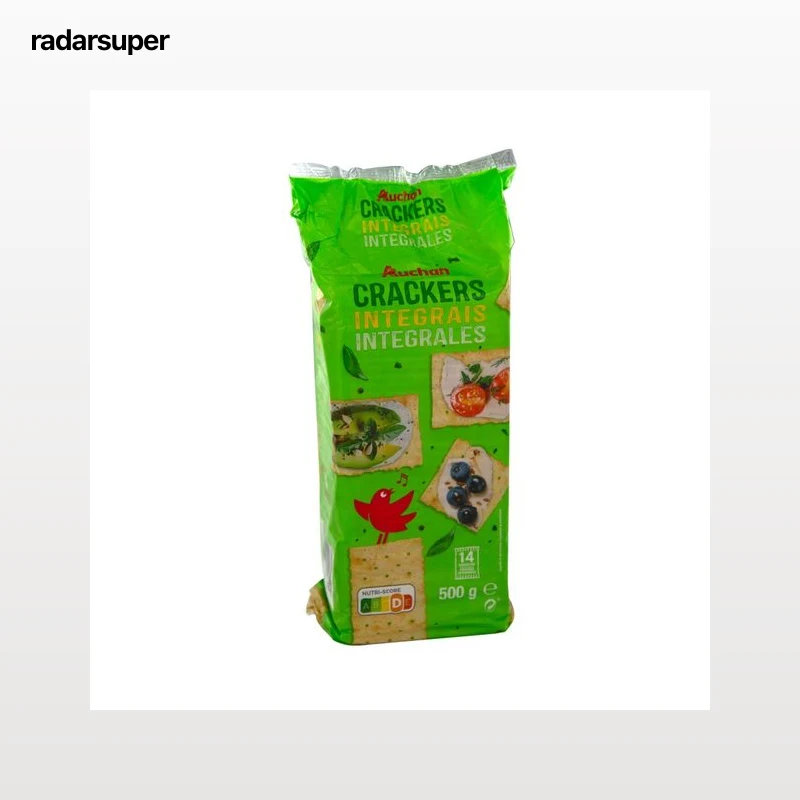 PRODUCTO ALCAMPO Crackers integrales 500 g.