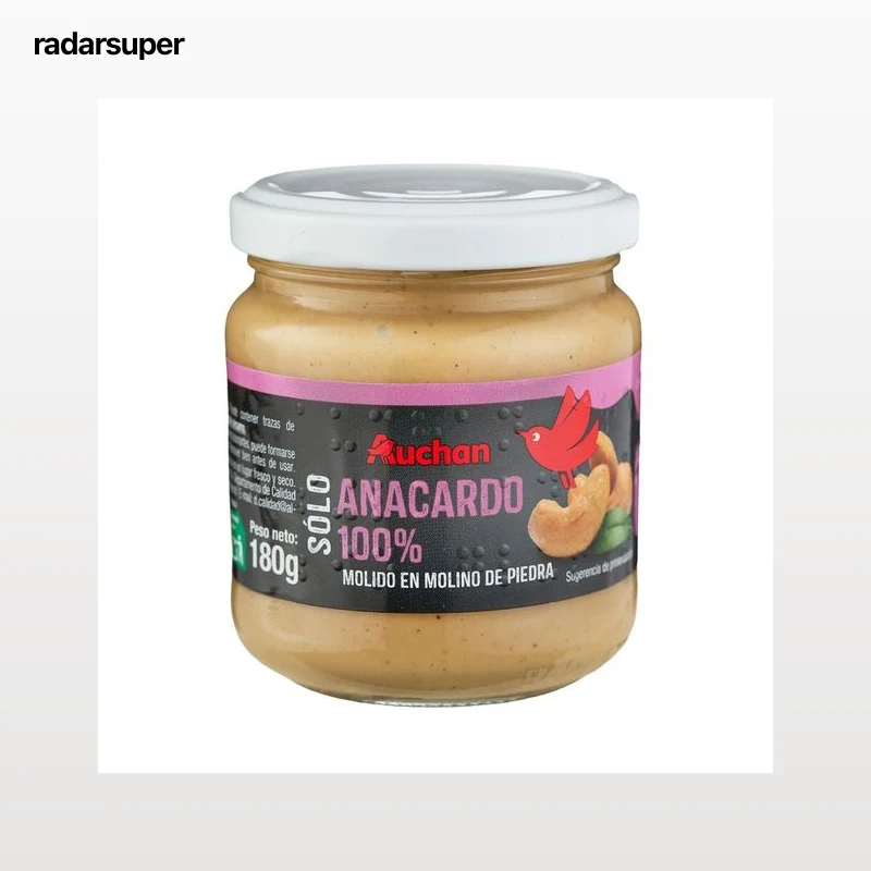 PRODUCTO ALCAMPO Crema de anacardo elaborada sin gluten 180 g