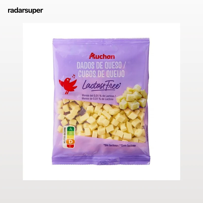 PRODUCTO ALCAMPO Dados de queso sin lactosa 150 g.