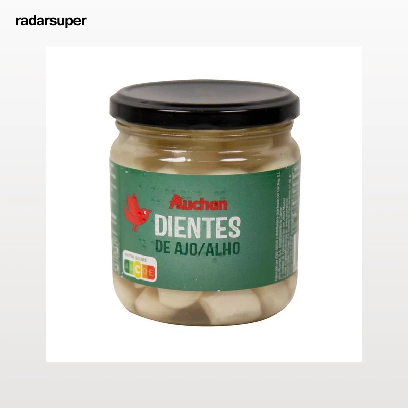 PRODUCTO ALCAMPO Dientes de ajo en aceite de oliva frasco de 210 g.
