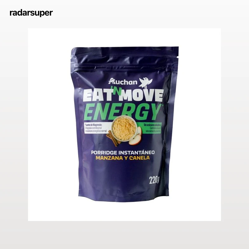 PRODUCTO ALCAMPO Eat & move Porridge manzana y canela 220 g.