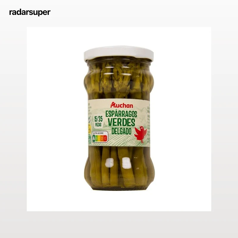 PRODUCTO ALCAMPO Espárragos verdes delgados 15/35 piezas frasco de 100 g.