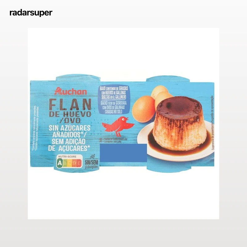 PRODUCTO ALCAMPO Flan de huevo s/azúcar añadido 4X100g