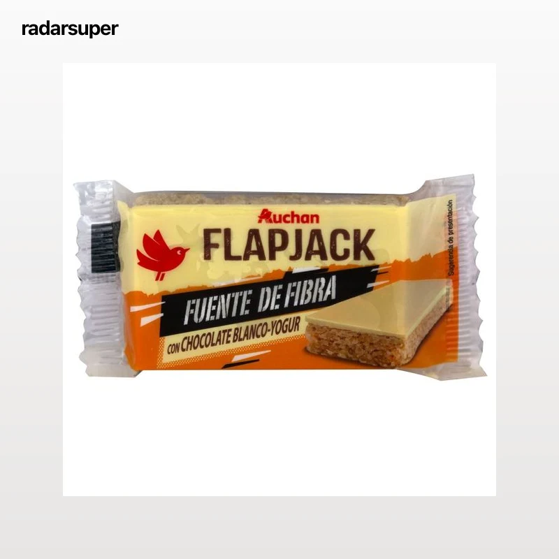 PRODUCTO ALCAMPO Flapjack Barrita energética de avena, chocolate blanco y yogur 50 g.