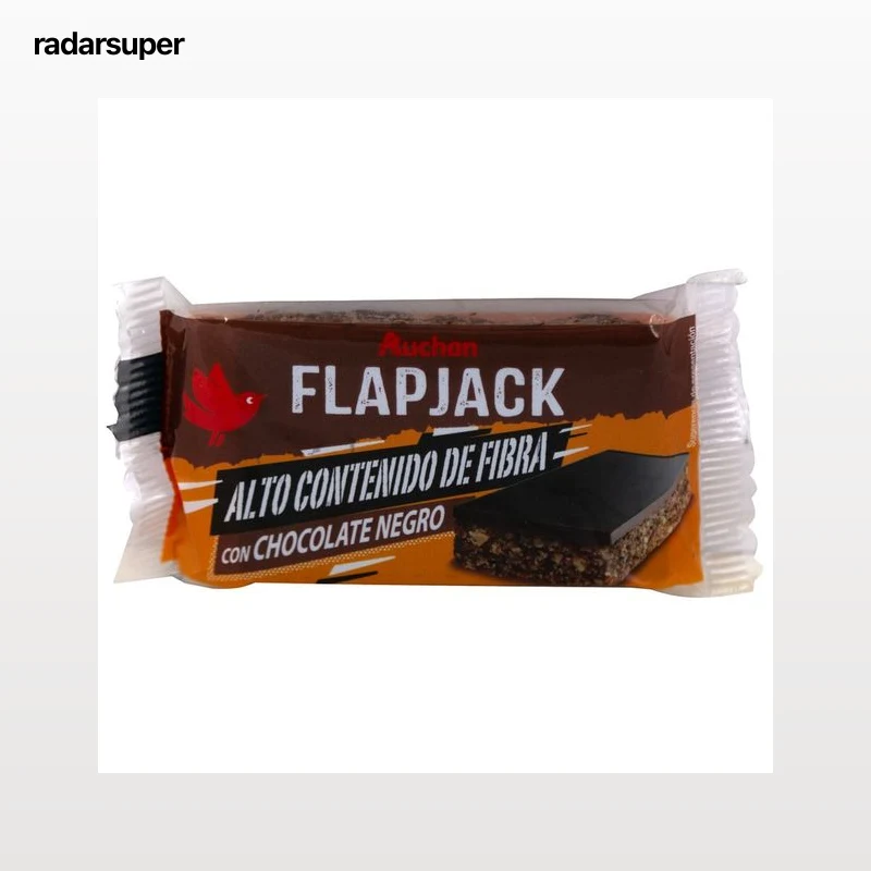 PRODUCTO ALCAMPO Flapjack Barrita energética de avena con chocolate negro 50 g.