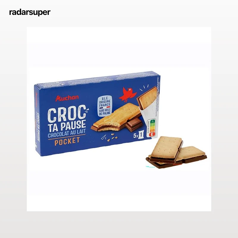 PRODUCTO ALCAMPO Galleta rellena de chocolate con leche 135 gr.