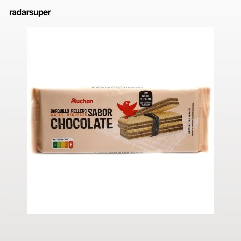 PRODUCTO ALCAMPO Galletas de barquillo con relleno de cacao 200 g.