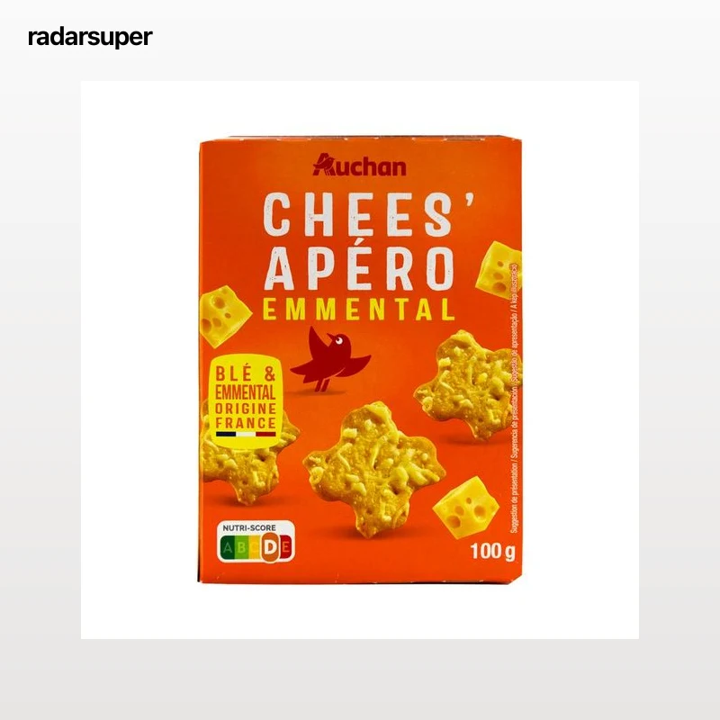 PRODUCTO ALCAMPO Galletas crackers con queso emmental 100 g.
