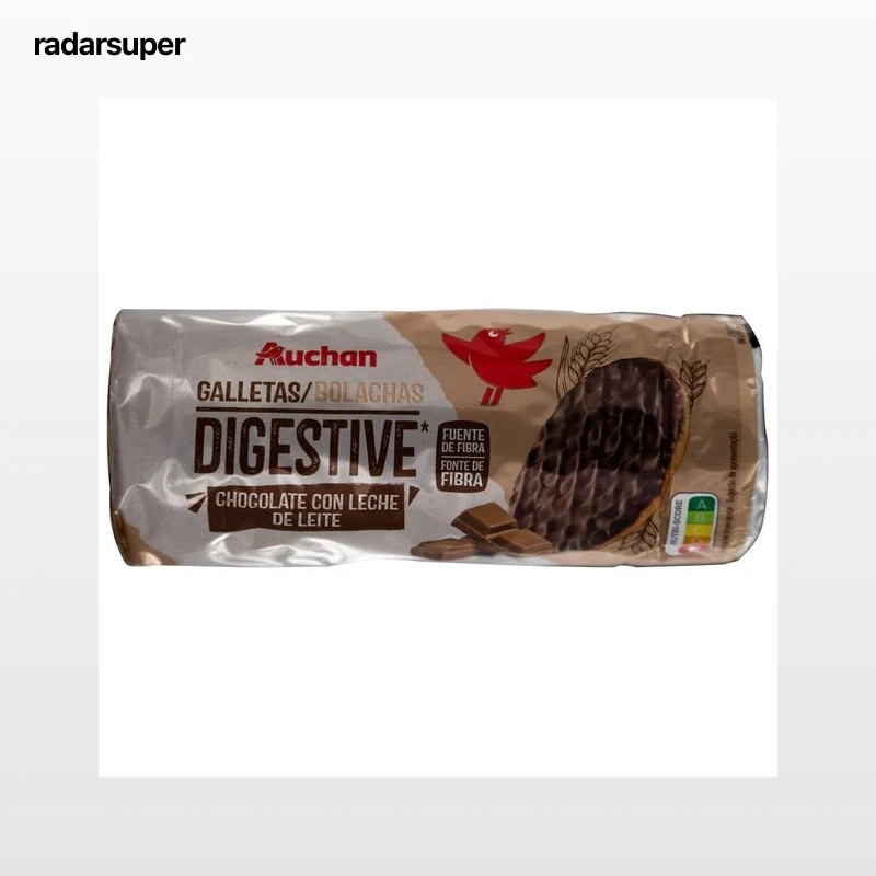 PRODUCTO ALCAMPO Galletas digestive con chocolate con leche 300 g.