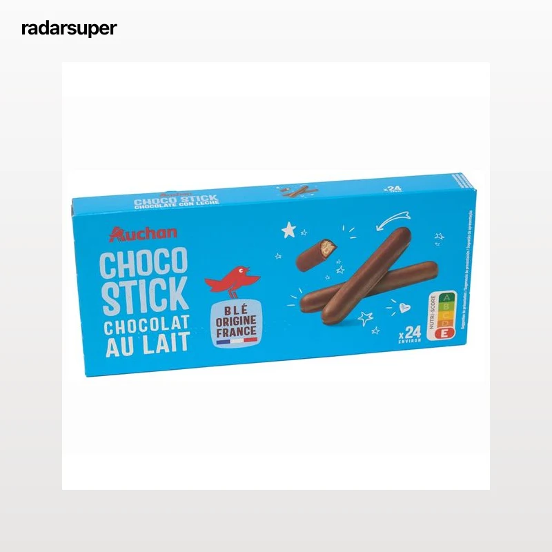 PRODUCTO ALCAMPO Galletas con forma de palitos cubiertas de chocolate 150 g.
