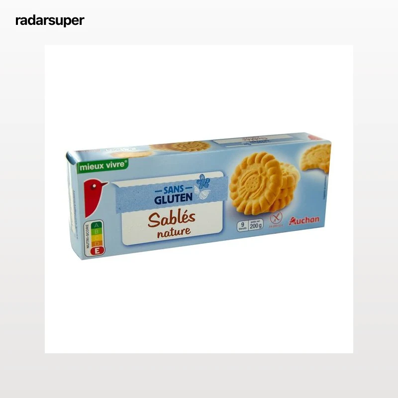 PRODUCTO ALCAMPO Galletas de mantequilla Sablés, sin gluten PRODUCTO ALCAMPO 200 g.