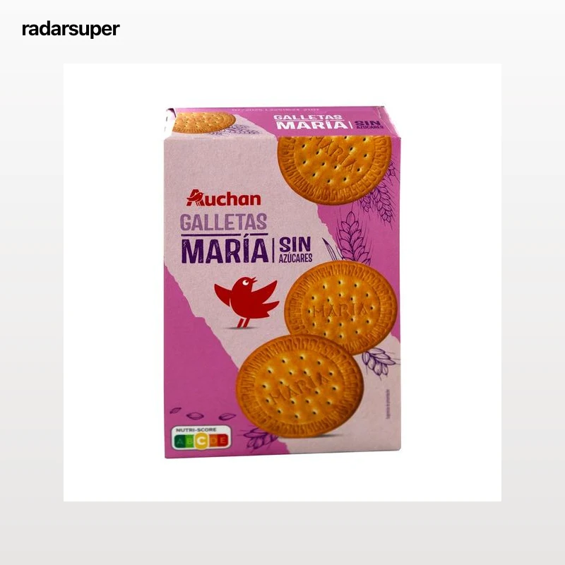 PRODUCTO ALCAMPO Galletas María sin azúcares añadidos y con edulcorantes 400 g.