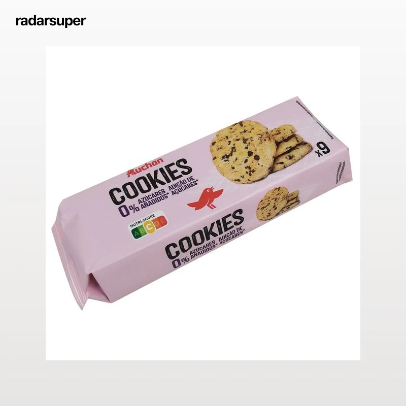 PRODUCTO ALCAMPO Galletas con pepitas de chocolate 0% azúcares añadidos 135 g.