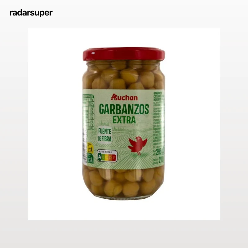 PRODUCTO ALCAMPO Garbanzos extra, cocidos 210 g.