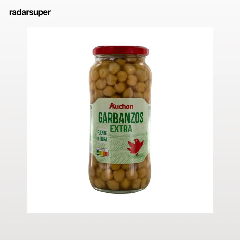 PRODUCTO ALCAMPO Garbanzos extra, cocidos bote 400 g.