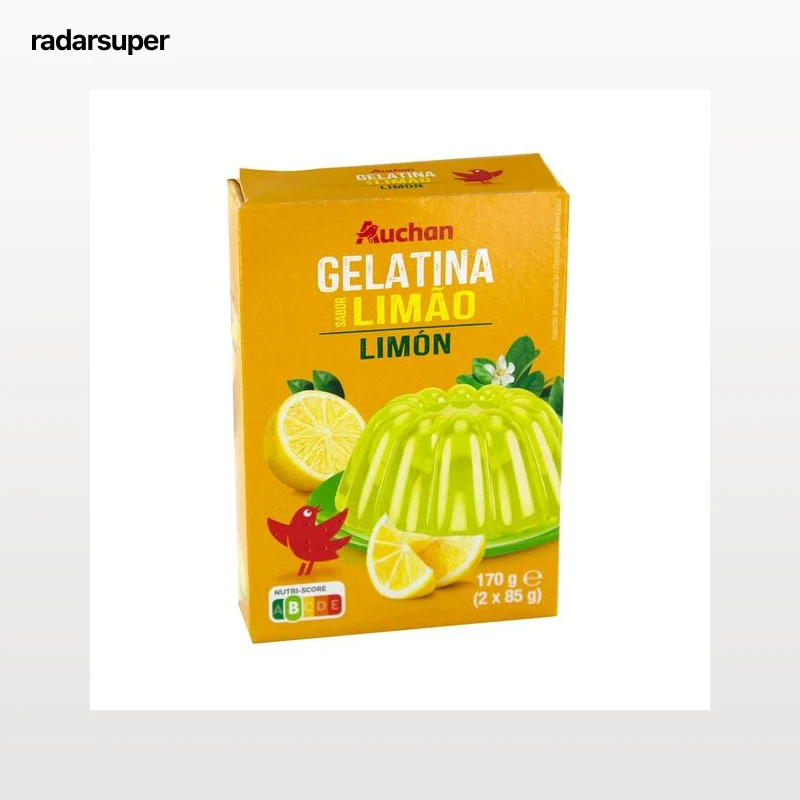 PRODUCTO ALCAMPO Gelatina en polvo con sabor a limón 2 x 85 g.
