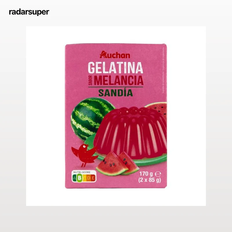 PRODUCTO ALCAMPO Gelatina en polvo con sabor a sandia 170 g.