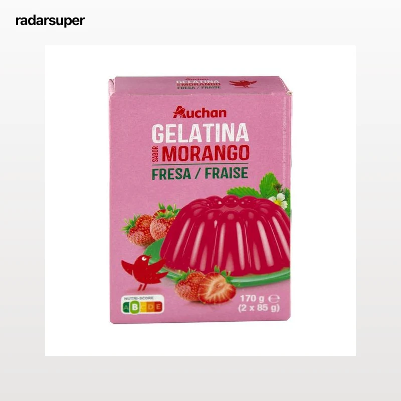 PRODUCTO ALCAMPO Gelatina sabor a fresa 2 x 85 g.