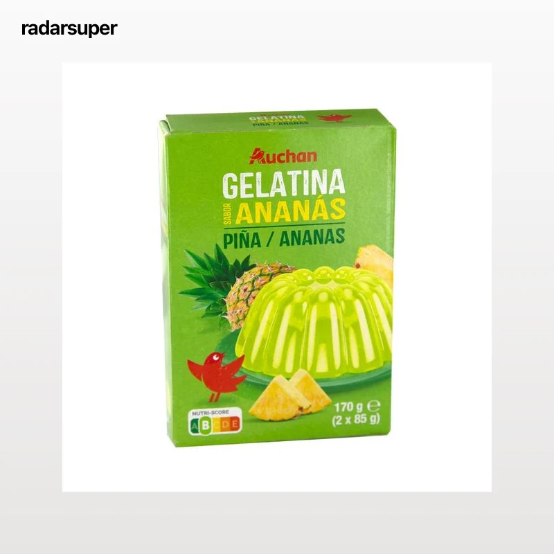 PRODUCTO ALCAMPO Gelatina sabor a piña 2 x 85 g.