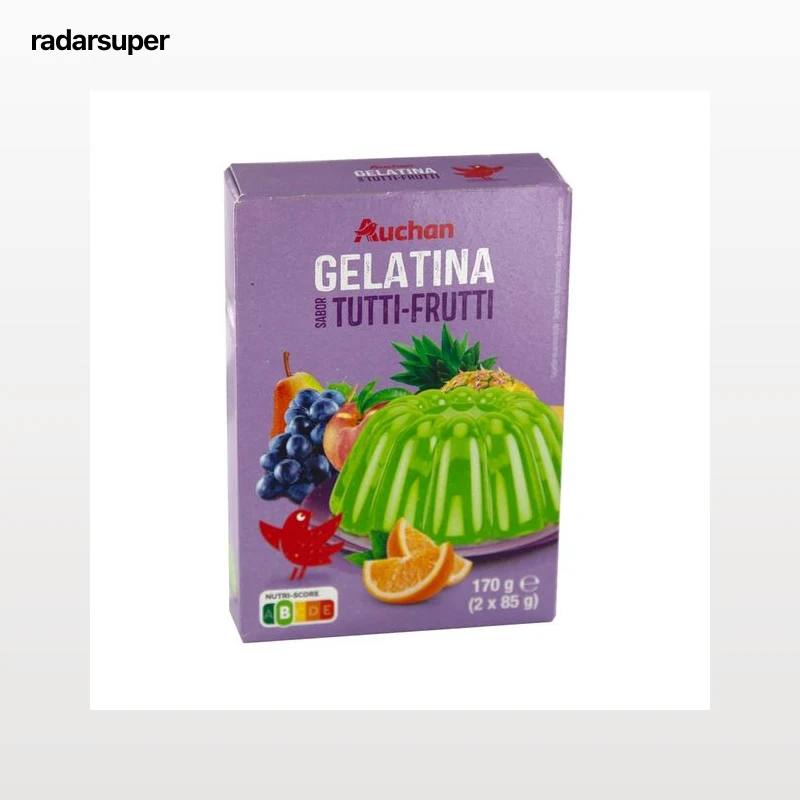 PRODUCTO ALCAMPO Gelatina sabor tutti-frutti 2 x 85 g.