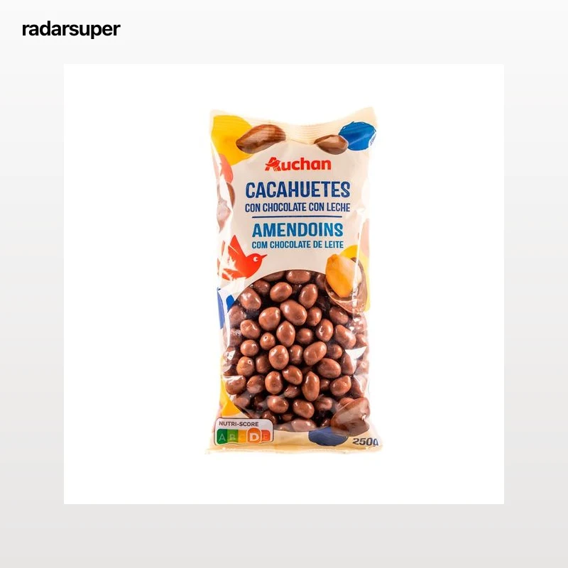 PRODUCTO ALCAMPO Grageados cacahueta chocolate con leche 250 g.