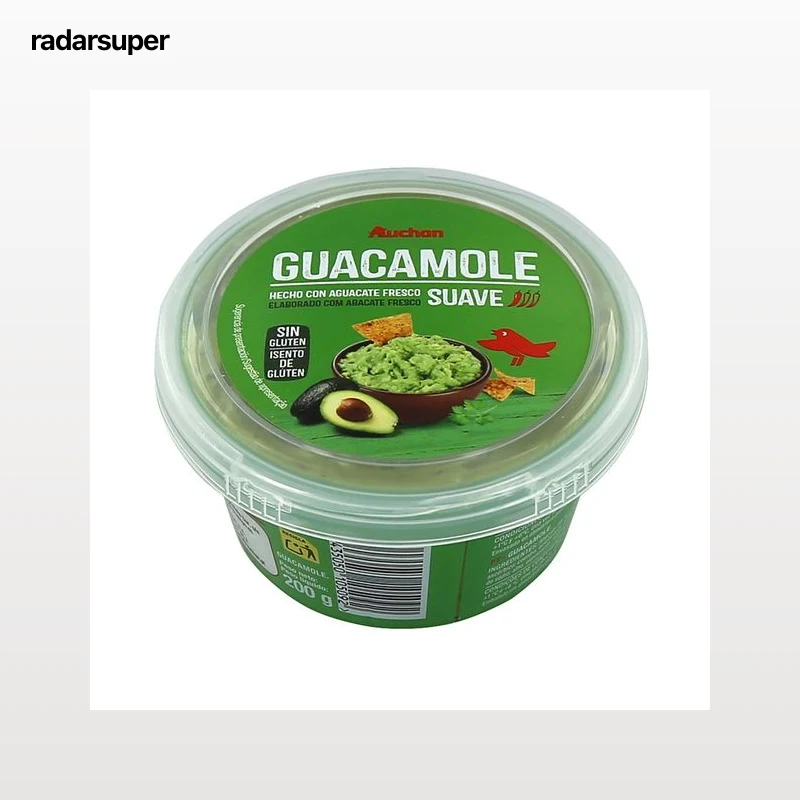 PRODUCTO ALCAMPO Guacamole suave elaborado con aguacates frescos 200 g.