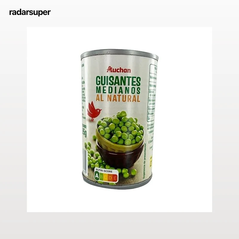 PRODUCTO ALCAMPO Guisantes medianos al natural 95 g.