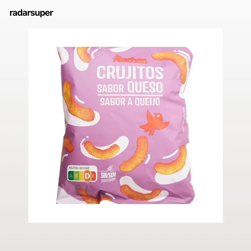 PRODUCTO ALCAMPO Gusanos de maíz sabor queso "crujitos" bolsa de 60 g.