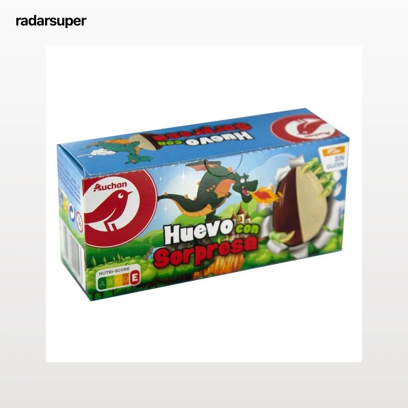 PRODUCTO ALCAMPO Huevo sorpresa de chocolate pack 3 uds. 60 g.