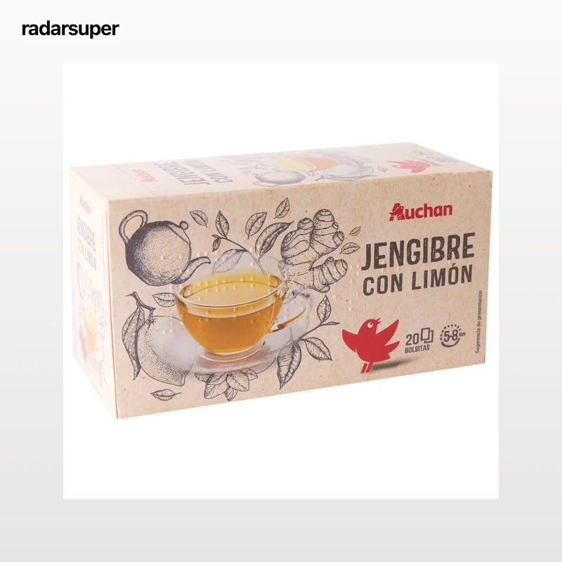 PRODUCTO ALCAMPO Infusión de jengibre con limón 20 uds.
