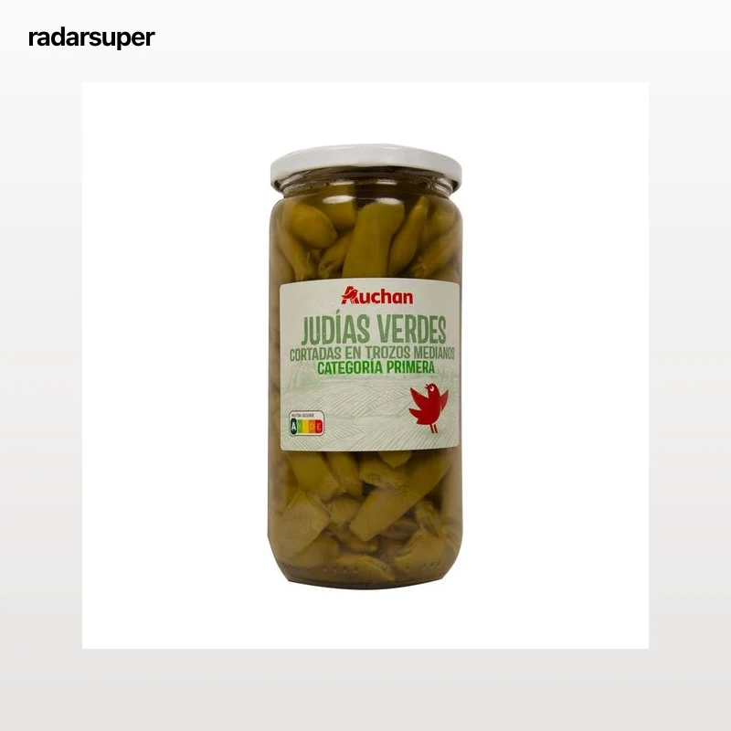 PRODUCTO ALCAMPO Judías verdes cortadas en trozos medianos frasco de 360 g.
