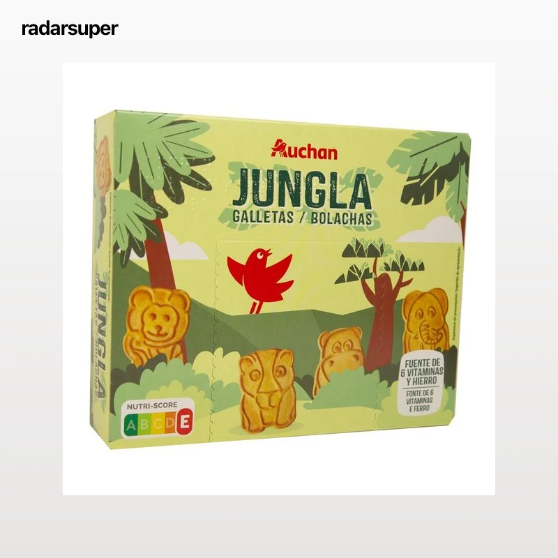 PRODUCTO ALCAMPO Jungla Galletas con cereales 375 g.
