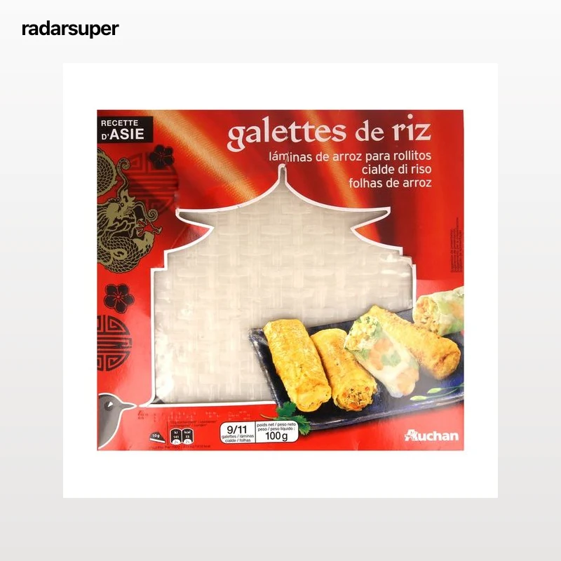 PRODUCTO ALCAMPO Láminas de arroz para hacer rollitos 100 g.