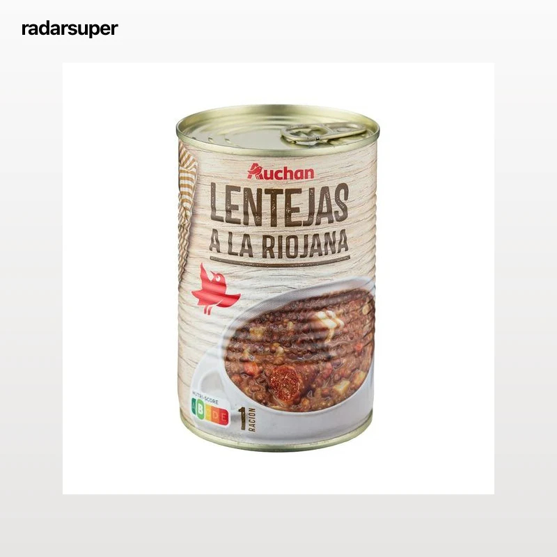PRODUCTO ALCAMPO Lentejas a la riojana lata de 430 g