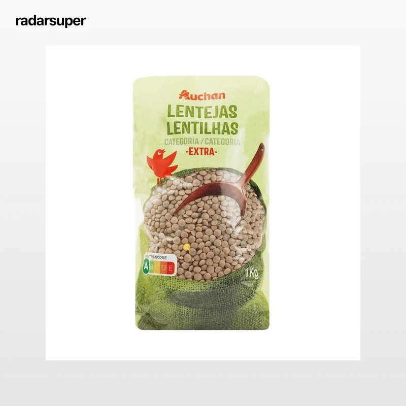 PRODUCTO ALCAMPO Lentejas Parda de categoria extra 1 kg.