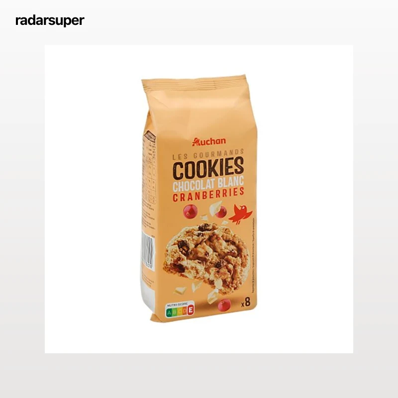 PRODUCTO ALCAMPO Les gourmands Galletas (cookies grandes) con chocolate blanco y arándanos 200 g.