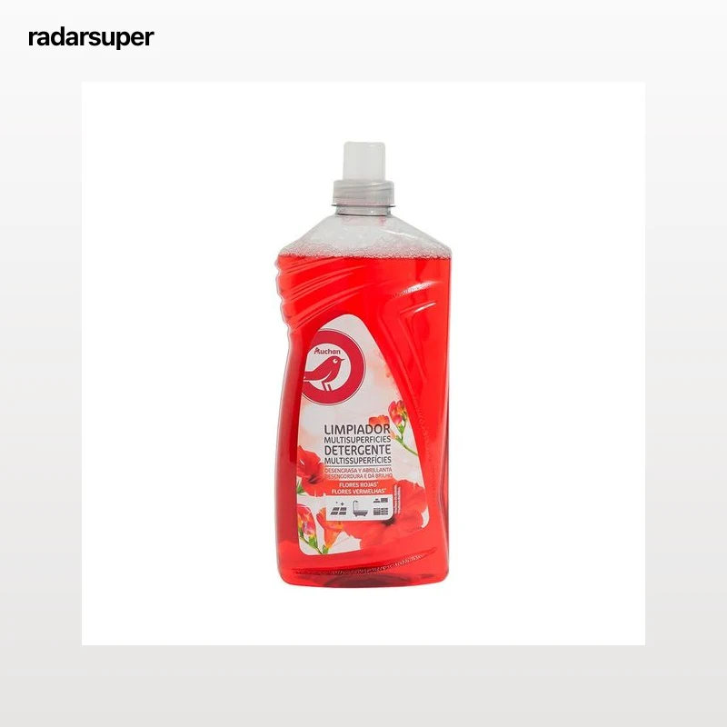 PRODUCTO ALCAMPO Limpiahogar multisuperficies con aroma a flores rojas 1,25 L.