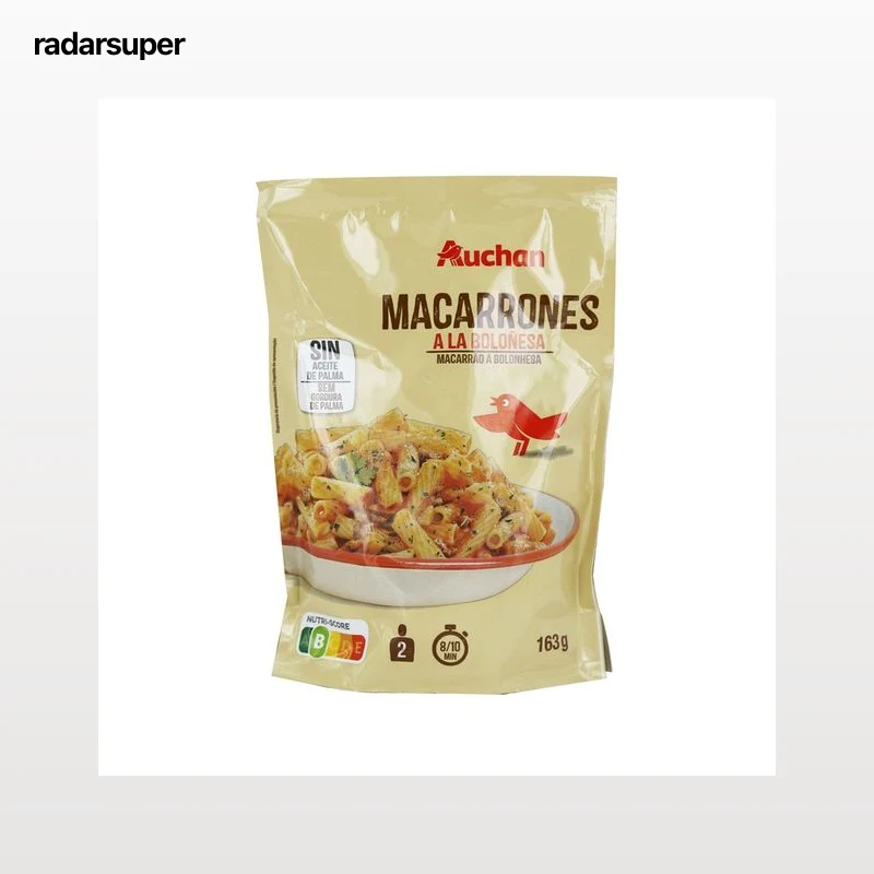 PRODUCTO ALCAMPO Macarrones a la boloñesa 142 g.