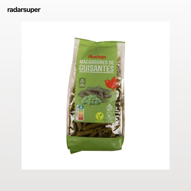 PRODUCTO ALCAMPO Macarrones de guisantes PRODUCTO ALCAMPO 250 g.