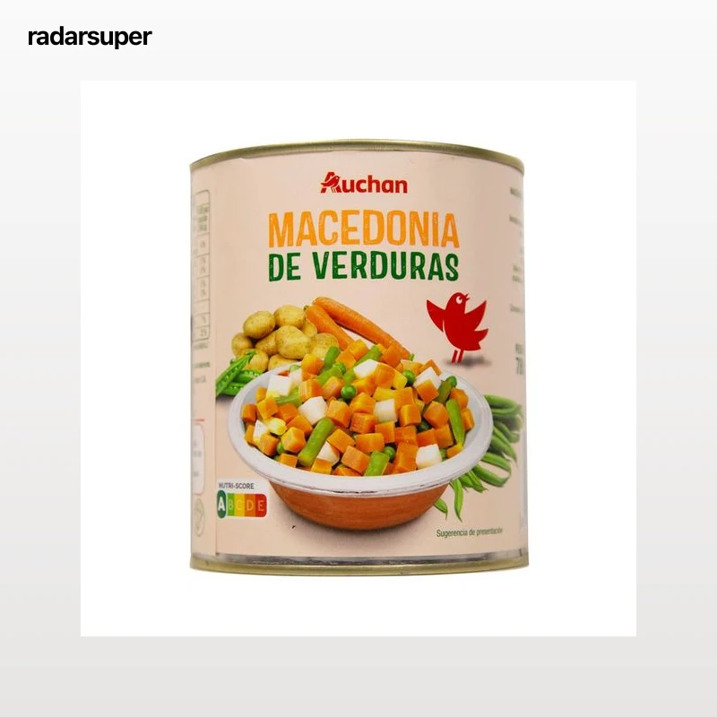 PRODUCTO ALCAMPO Macedonia de verduras lata 480 g.