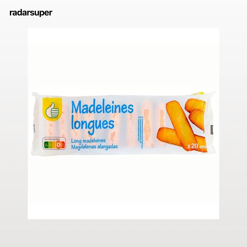 PRODUCTO ALCAMPO Magdalenas alargadas auchan económico 250g.