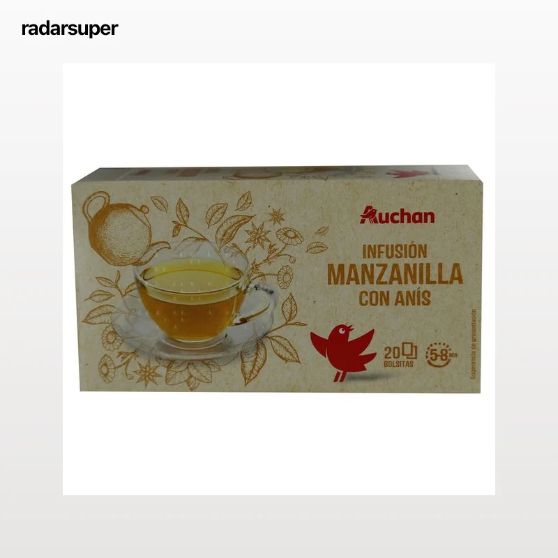 PRODUCTO ALCAMPO Manzanilla con anís 20 uds. 27 g.