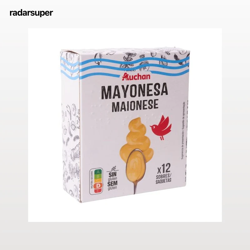 PRODUCTO ALCAMPO Mayonesa en monodosis bolsa de 12 uds x 12 g.