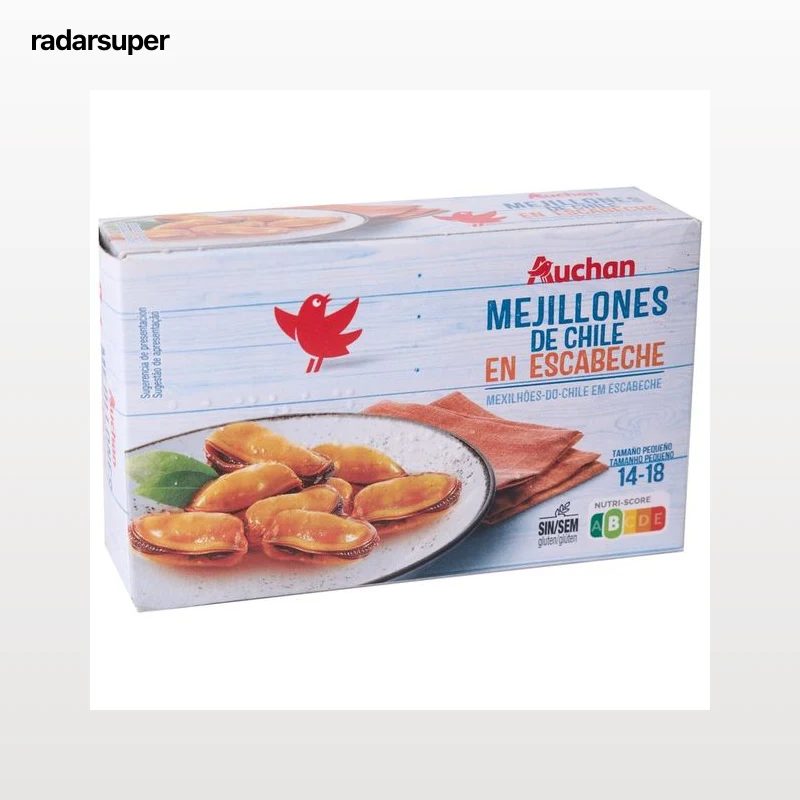 PRODUCTO ALCAMPO Mejillones de Chile escabeche 14/18 uds 69 g.