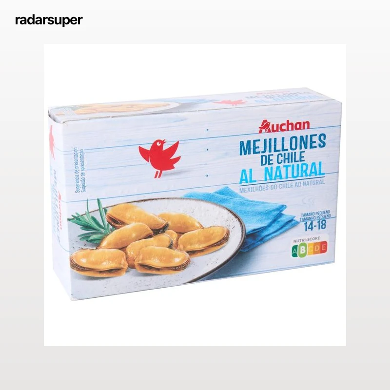 PRODUCTO ALCAMPO Mejillones al natural lata de 68 g.